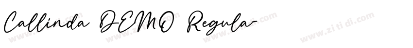 Callinda DEMO Regula字体转换